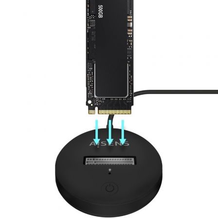 Aisens Dock USB-C para SSD M.2 SATA/NVMe ASUC-M2D013-BK, Negro Aisens Dock USB-C para SSD M.2 SATA/NVMe ASUC-M2D013-BK, Negro